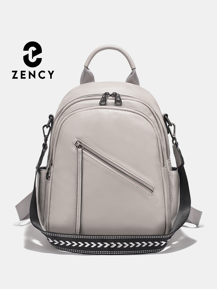 Leather Work Womens Backpack - Zency Women's Genuine Leather Backpack with