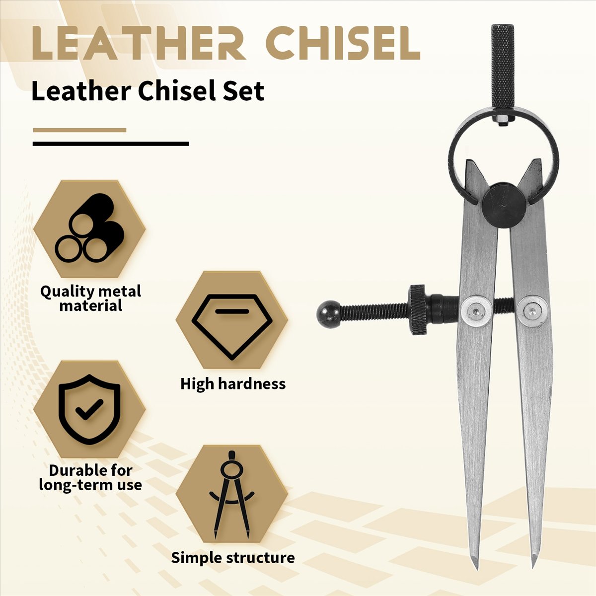 Wing Divider Stitch - BUY A1750ZLeather Chisel Set, Prong Lacing