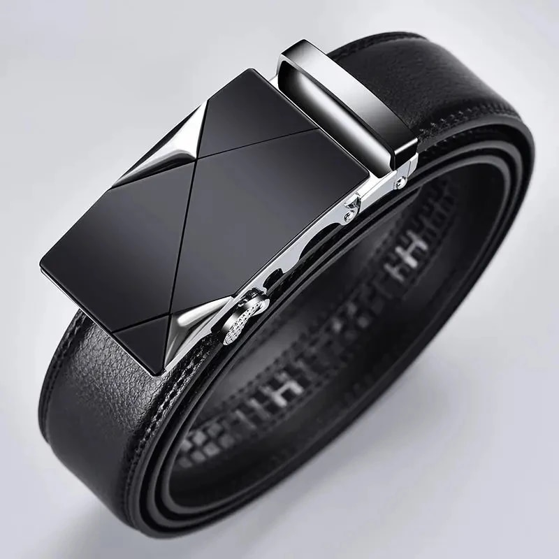 Leather Work Jeans - Fashion Business Men'S Belt Genuine Luxury