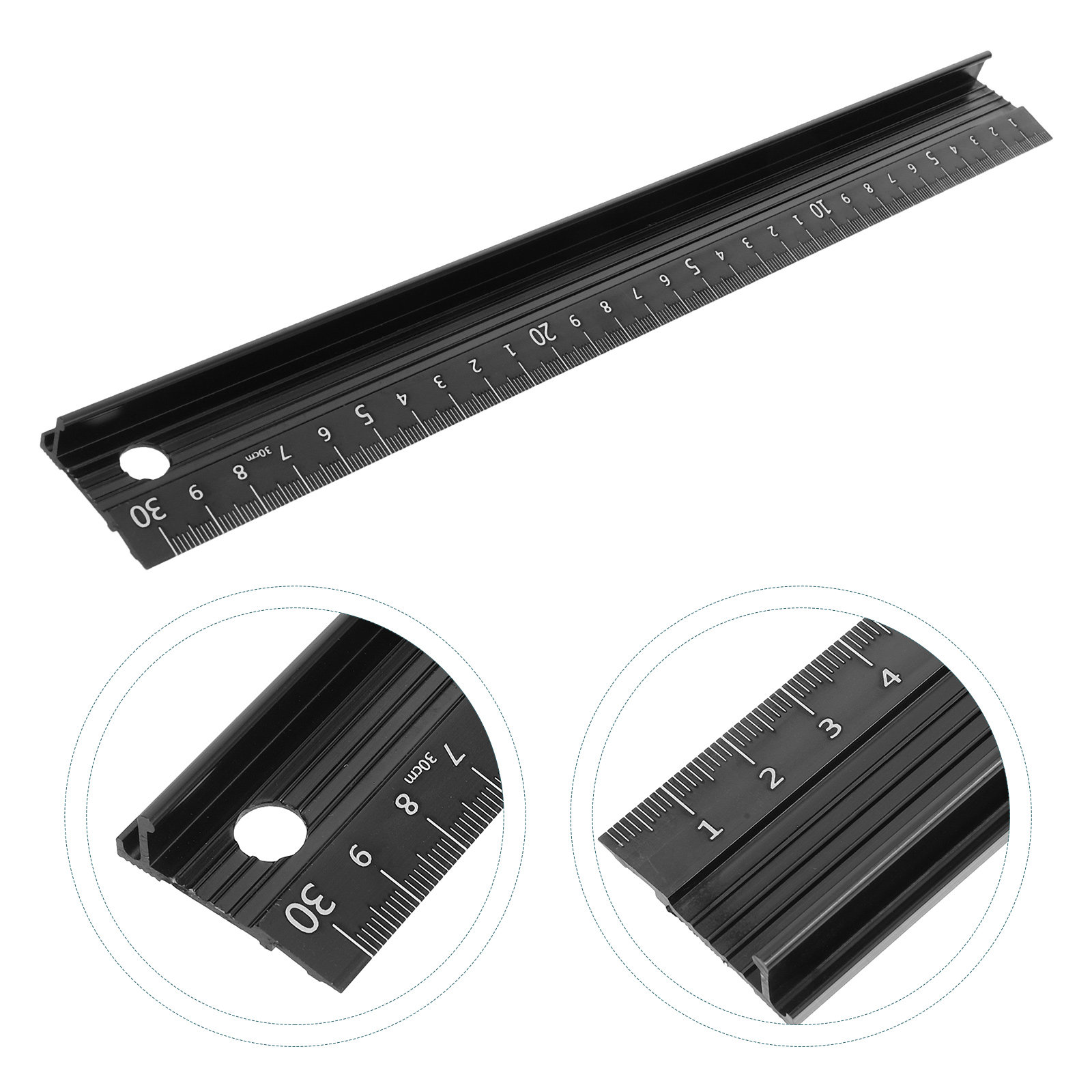 Leatherworking Guide - Sturdy L Shaped Metal Ruler for