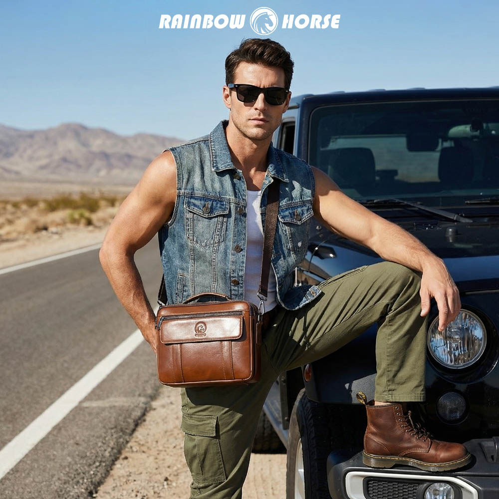 New men's mini crossbody bag,  - Leatherwork Thread 评论和价格