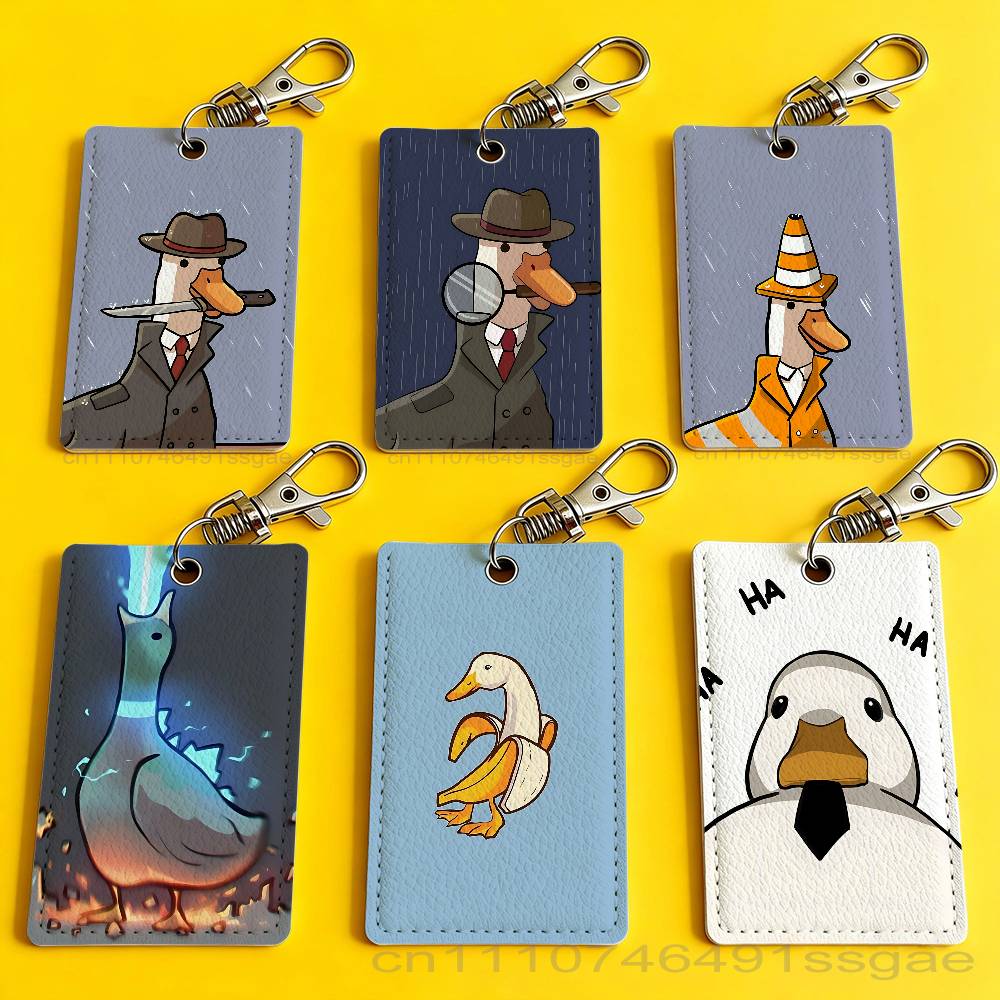 Cartoon Cute Goose Duck Badge  - Leather Work Leather 评论和价格