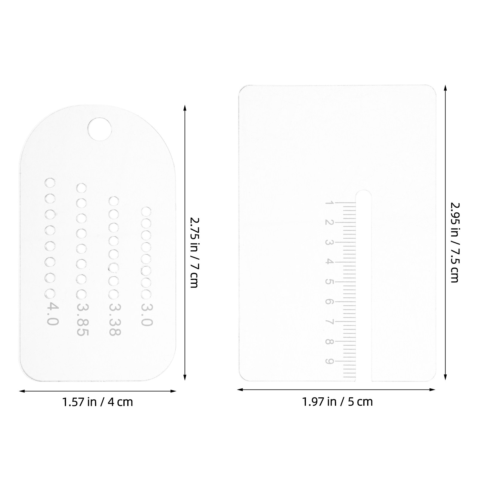 2Pcs Punch Guide Multifunction - Leatherworking Guide 评论和价格