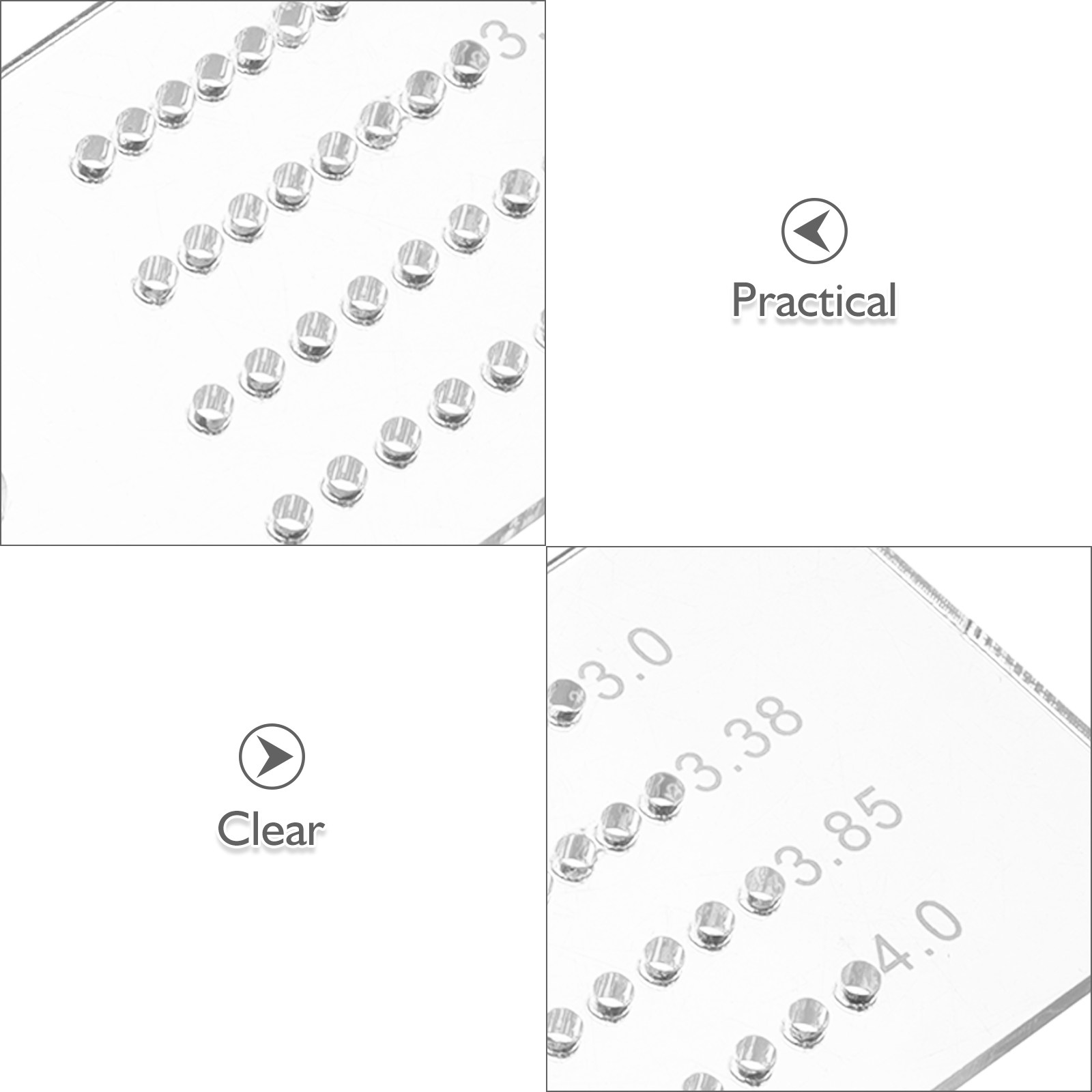 2Pcs Punch Guide Multifunction - Leatherworking Guide 评论和价格