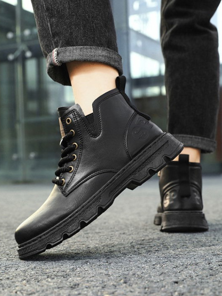 ​Men’s 2025 Winter New Arrival - Leather Work Boots 评论和价格