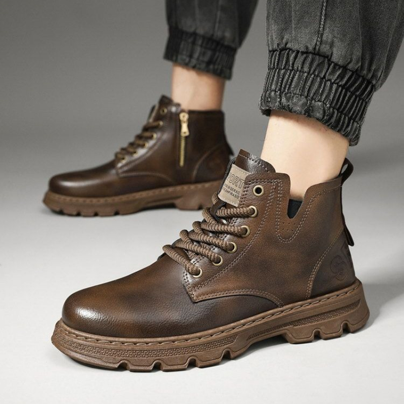 ​Men’s 2025 Winter New Arrival - Leather Work Boots 评论和价格