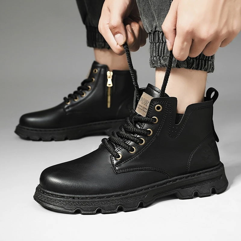 ​Men’s 2025 Winter New Arrival - Leather Work Boots 评论和价格