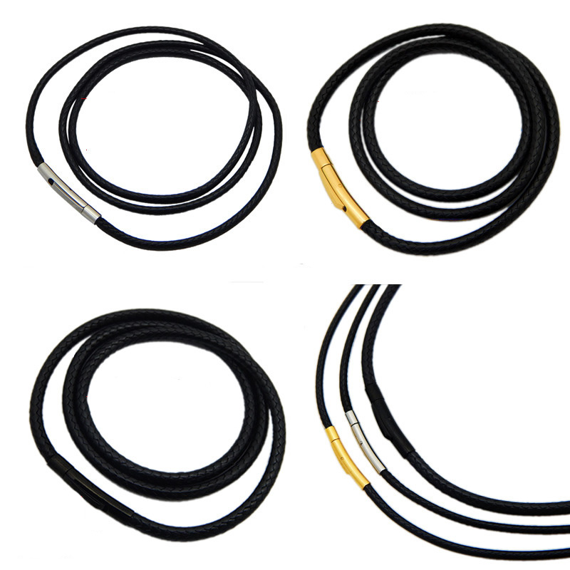 2mm 3mm Black Leather Waxed Co - Leatherwork Thread 评论和价格