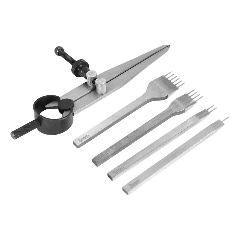 [NEW!A93G】 Leather Chisel Set, - Wing Divider Stitch 评论和价格