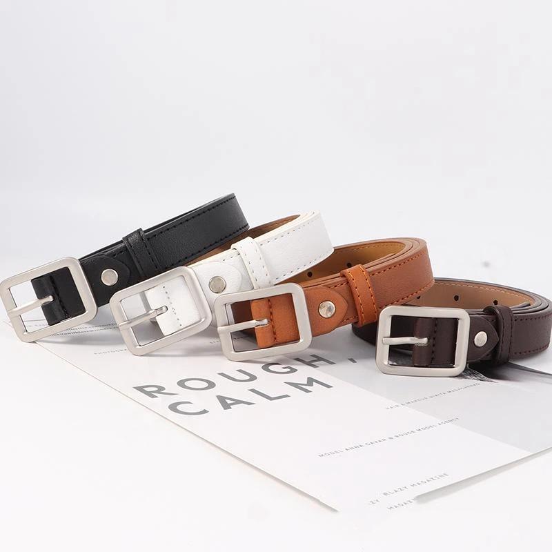 【IIOO】1pc Women's Belt Trendy  - Leather Work Jeans 评论和价格
