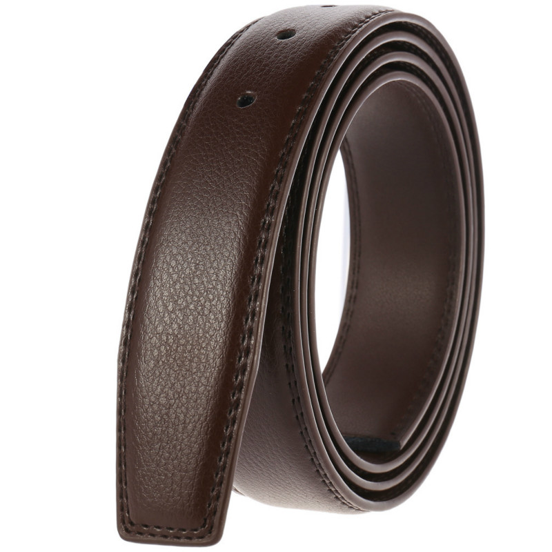 Luxury Men Belts Solid Genuine - Leather Work Jeans 评论和价格