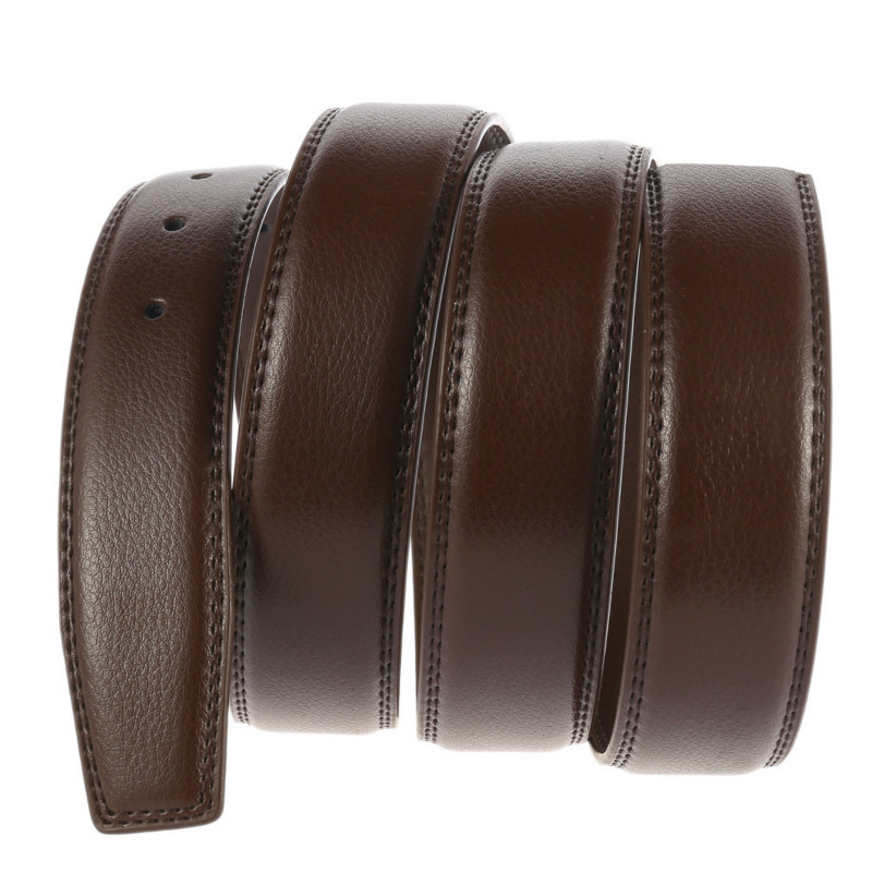 Luxury Men Belts Solid Genuine - Leather Work Jeans 评论和价格