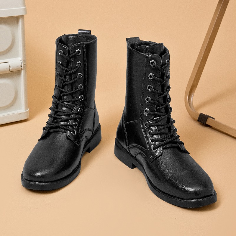 High-top Leather Boots Outdoor - Leather Work Boots 评论和价格