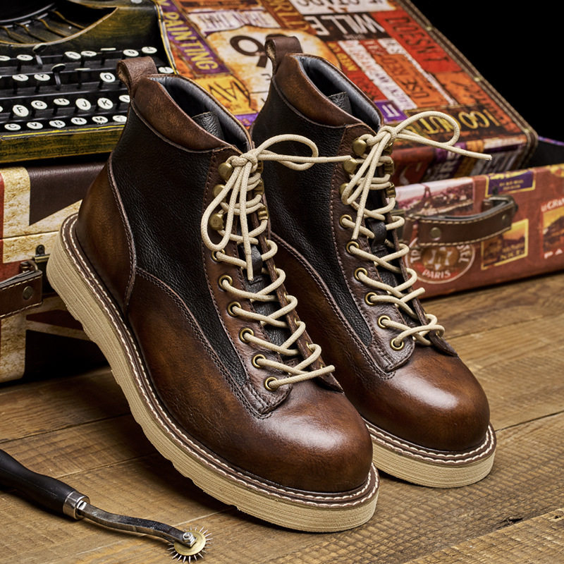Men's Short Toe Work Boots, Am - Leather Work Boots 评论和价格