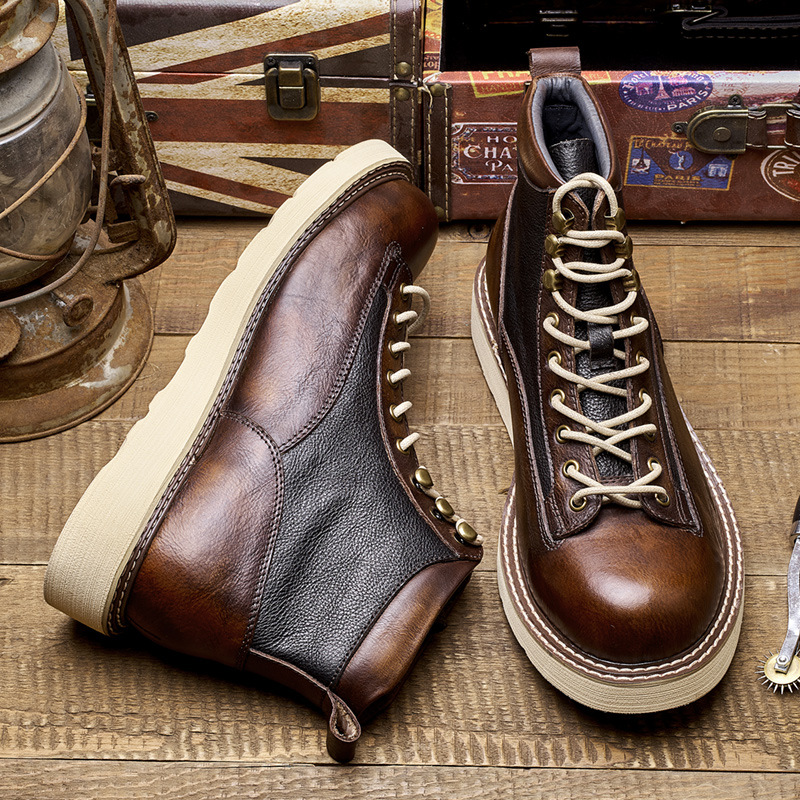 Men's Short Toe Work Boots, Am - Leather Work Boots 评论和价格