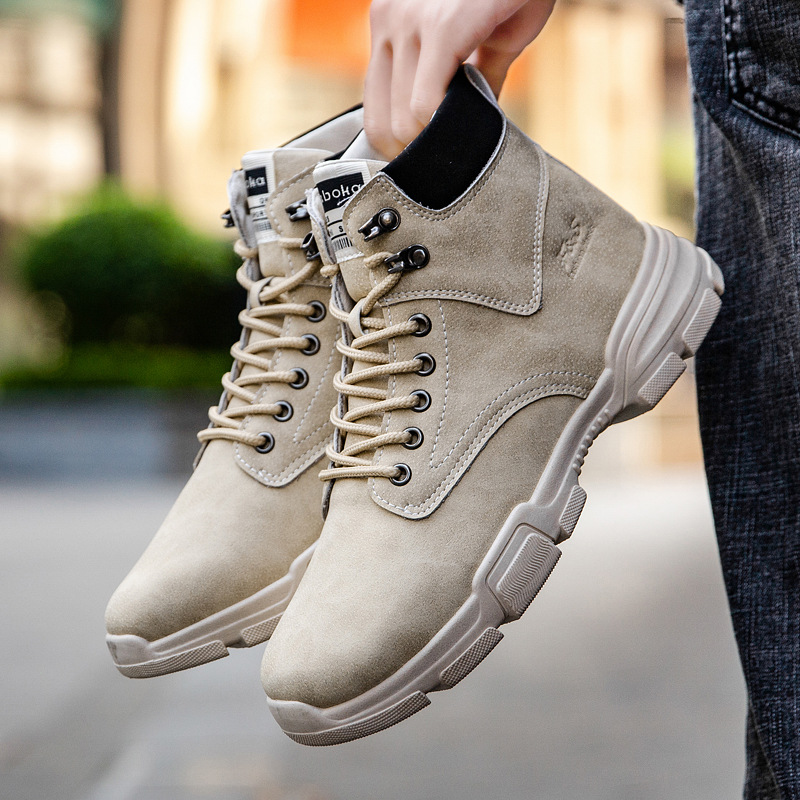 New Fashion Breathable Men's L - Leather Work Boots 评论和价格