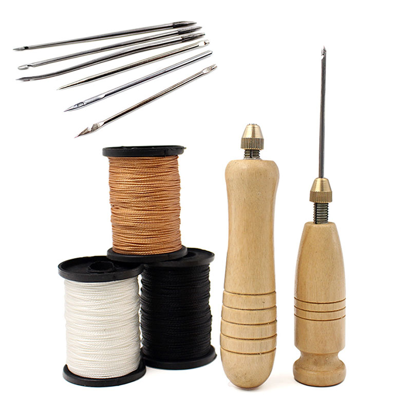 1Set DIY Leather Sewing Awl Ne - Leatherwork Thread 评论和价格