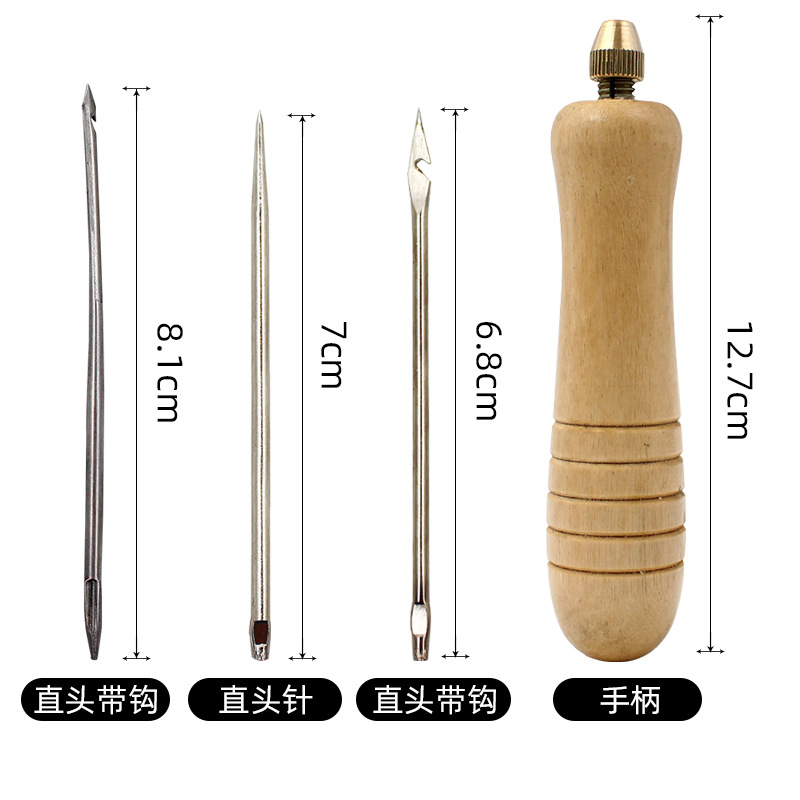 1Set DIY Leather Sewing Awl Ne - Leatherwork Thread 评论和价格