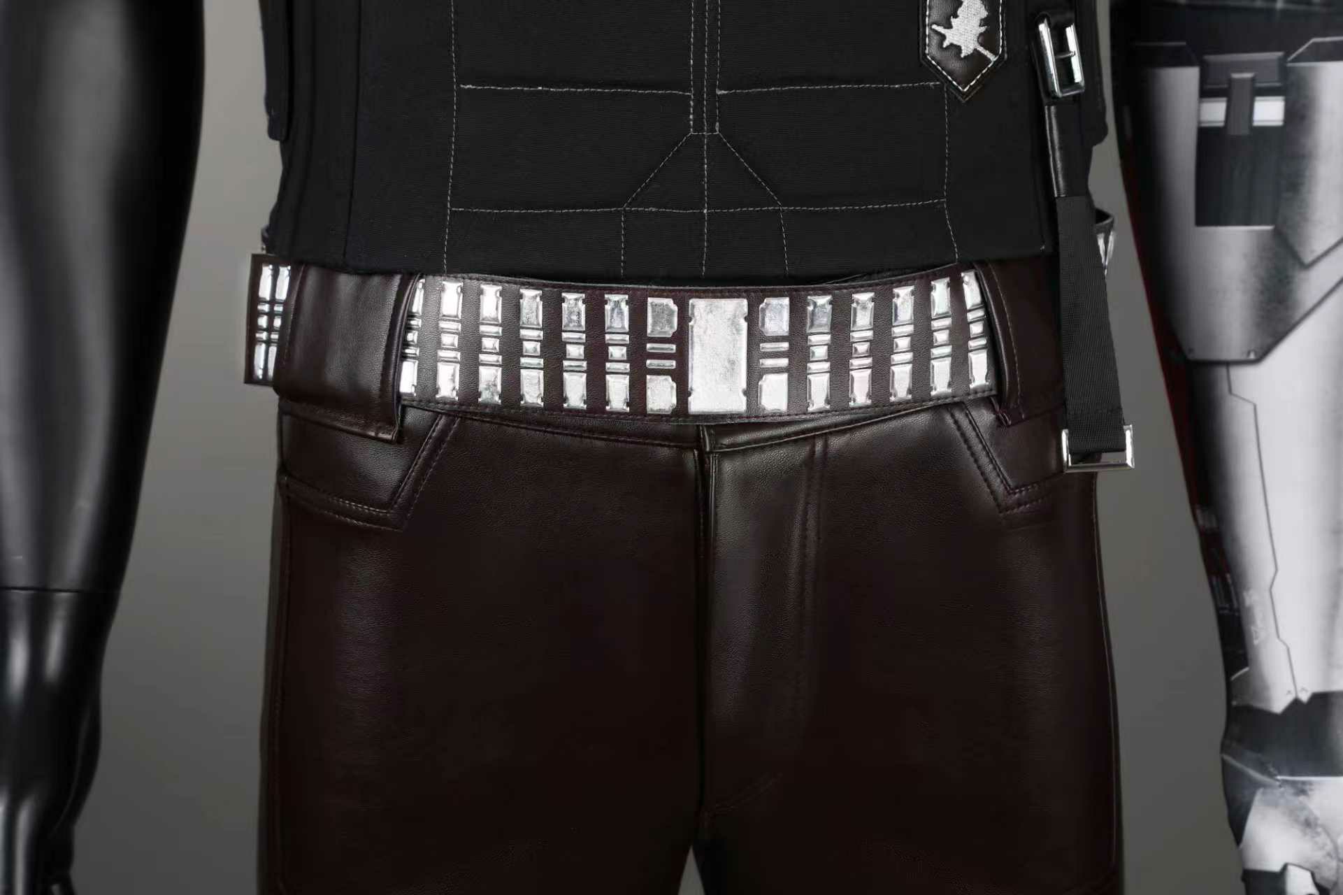 Johnny silverhand Cosplay Cost - Leather Work Pants 评论和价格