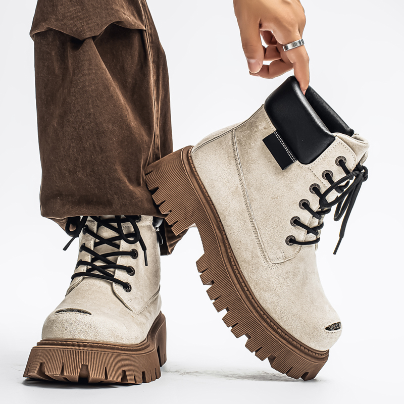 Classic High Top Boots Outdoor - Leather Work Boots 评论和价格