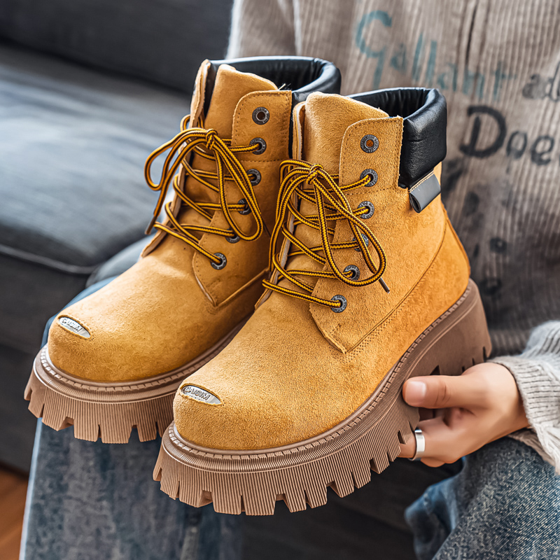 Classic High Top Boots Outdoor - Leather Work Boots 评论和价格