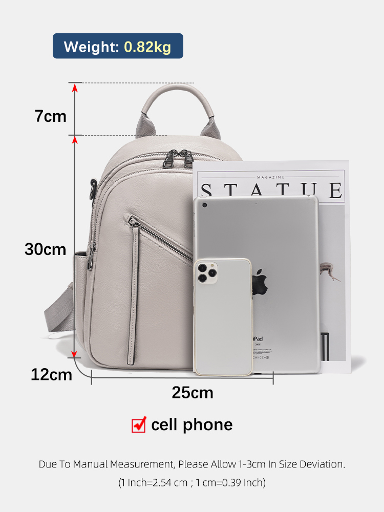 Zency Women's Genuine Leather  - Leather Work Womens Backpack 评论和价格