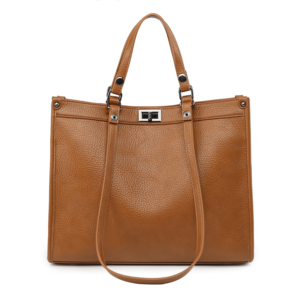 Women Large Capacity Tote Bag  - Leather Work Handbags For Women 评论和价格