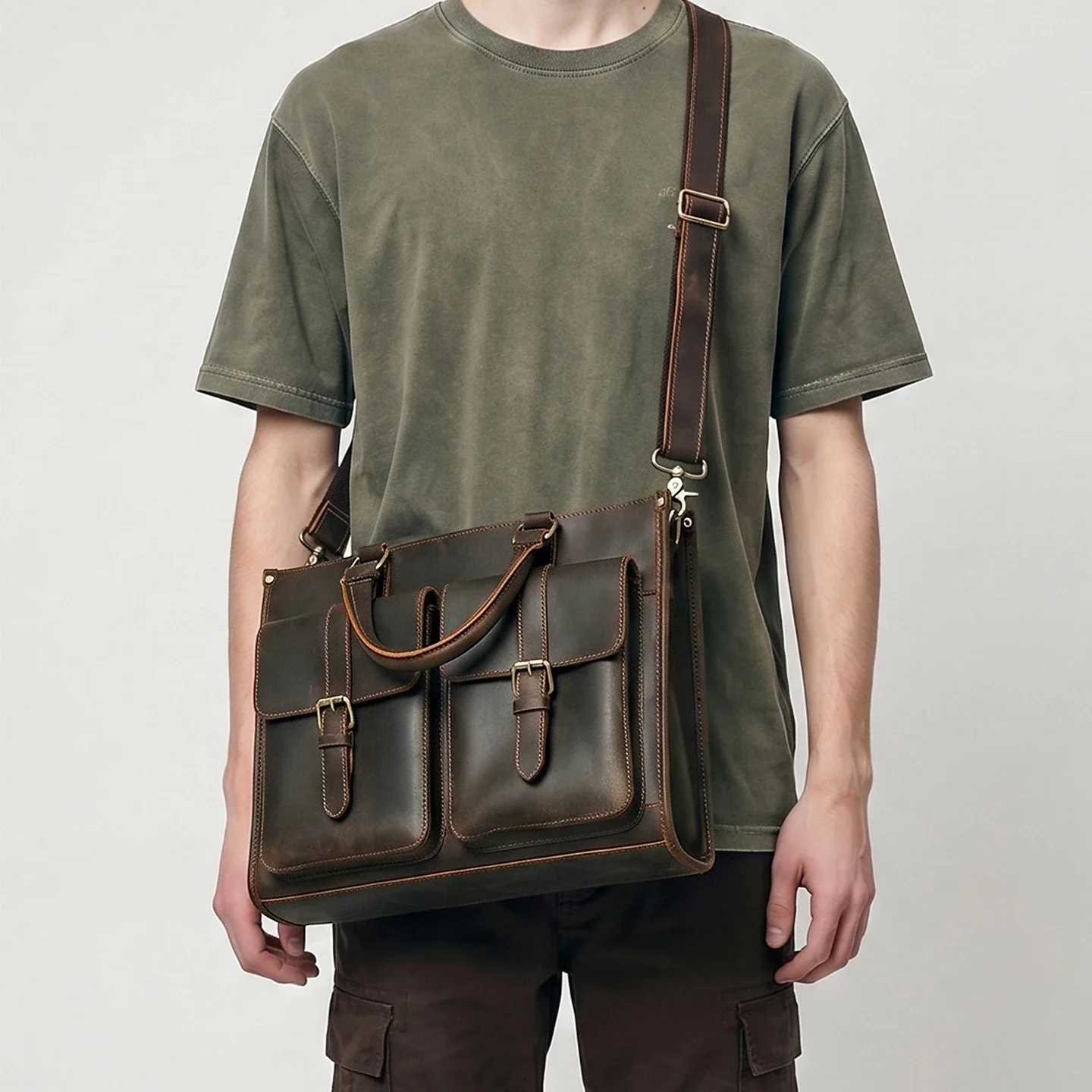 Vintage Genuine Leather Men Cr - Leatherwork Thread 评论和价格