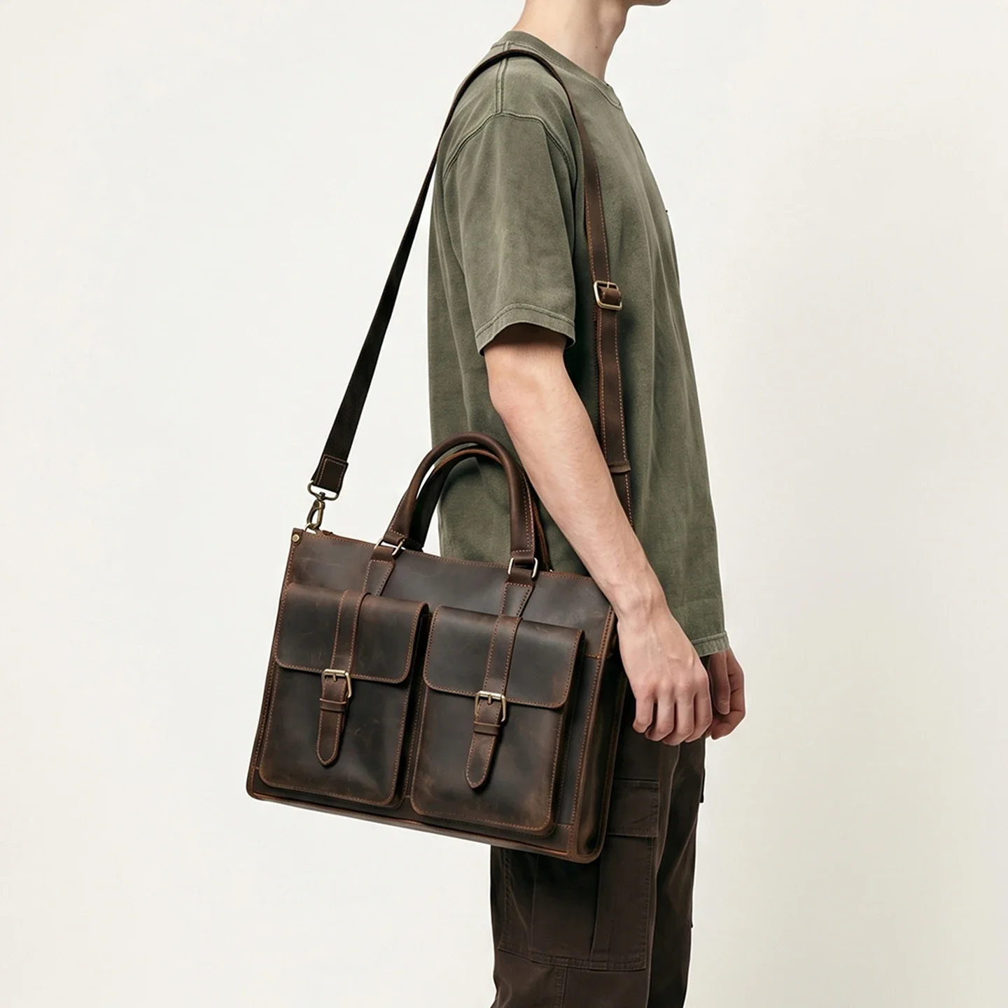 Vintage Genuine Leather Men Cr - Leatherwork Thread 评论和价格