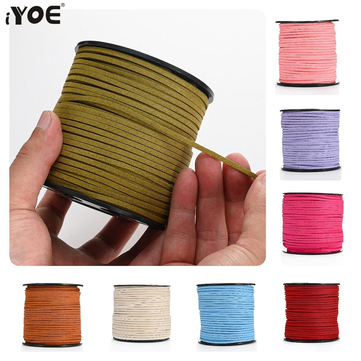 5/20m 2.5mm Flat Faux Suede Br - Leatherwork Thread 评论和价格