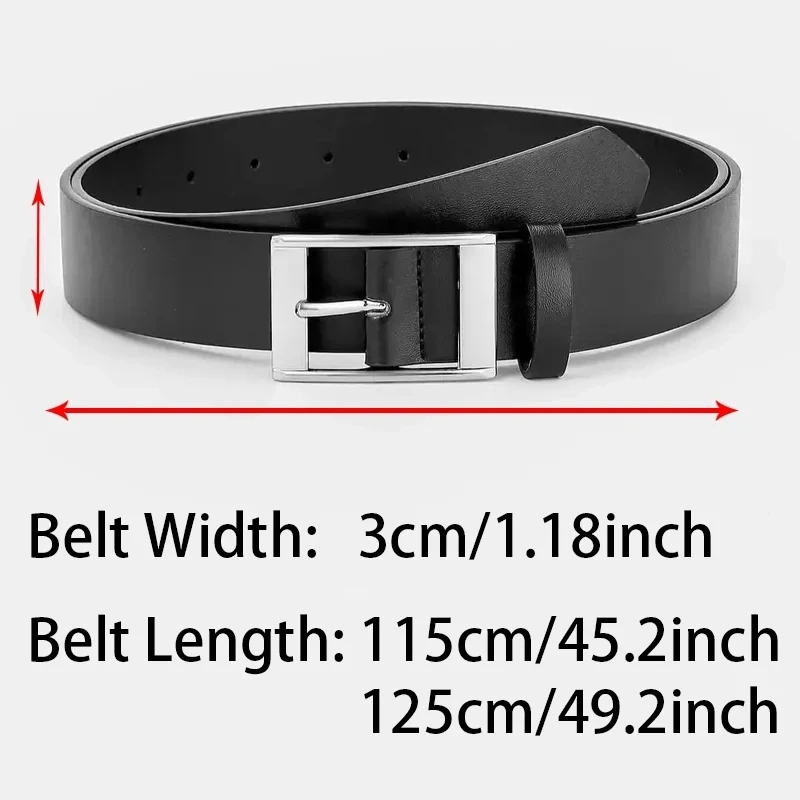 New Luxury Belt for Men PU Lea - Leather Work Jeans 评论和价格