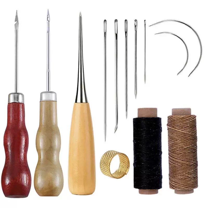 13 Pcs Leather Sewing Set Hand - Leatherwork Thread 评论和价格