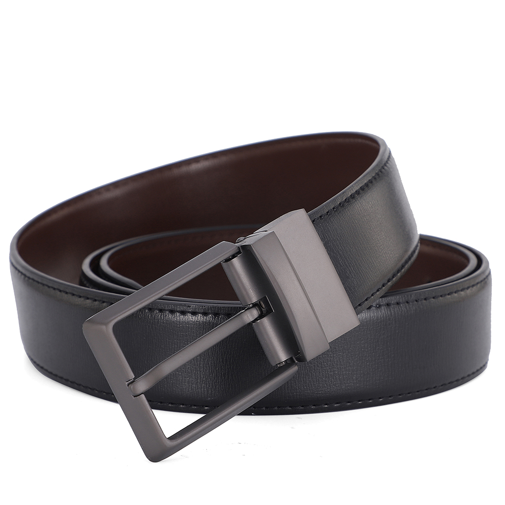 Reversible Pin Buckle Men's Be - Leather Work Jeans 评论和价格