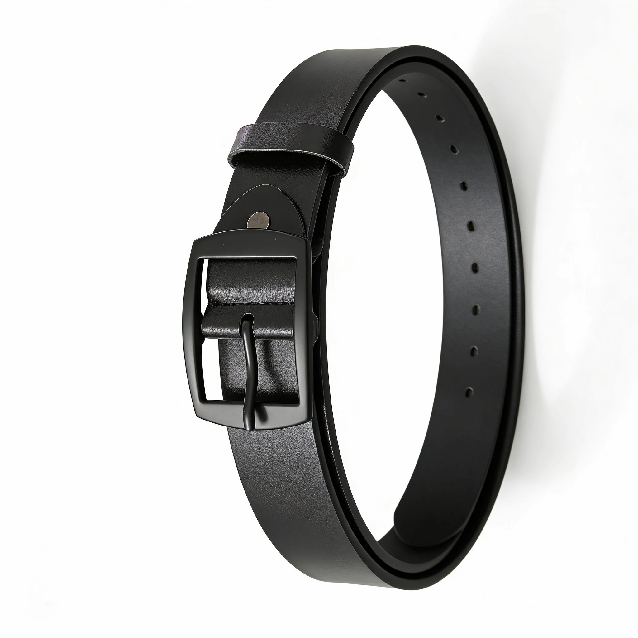 New Luxury Belt for Men PU Lea - Leather Work Jeans 评论和价格
