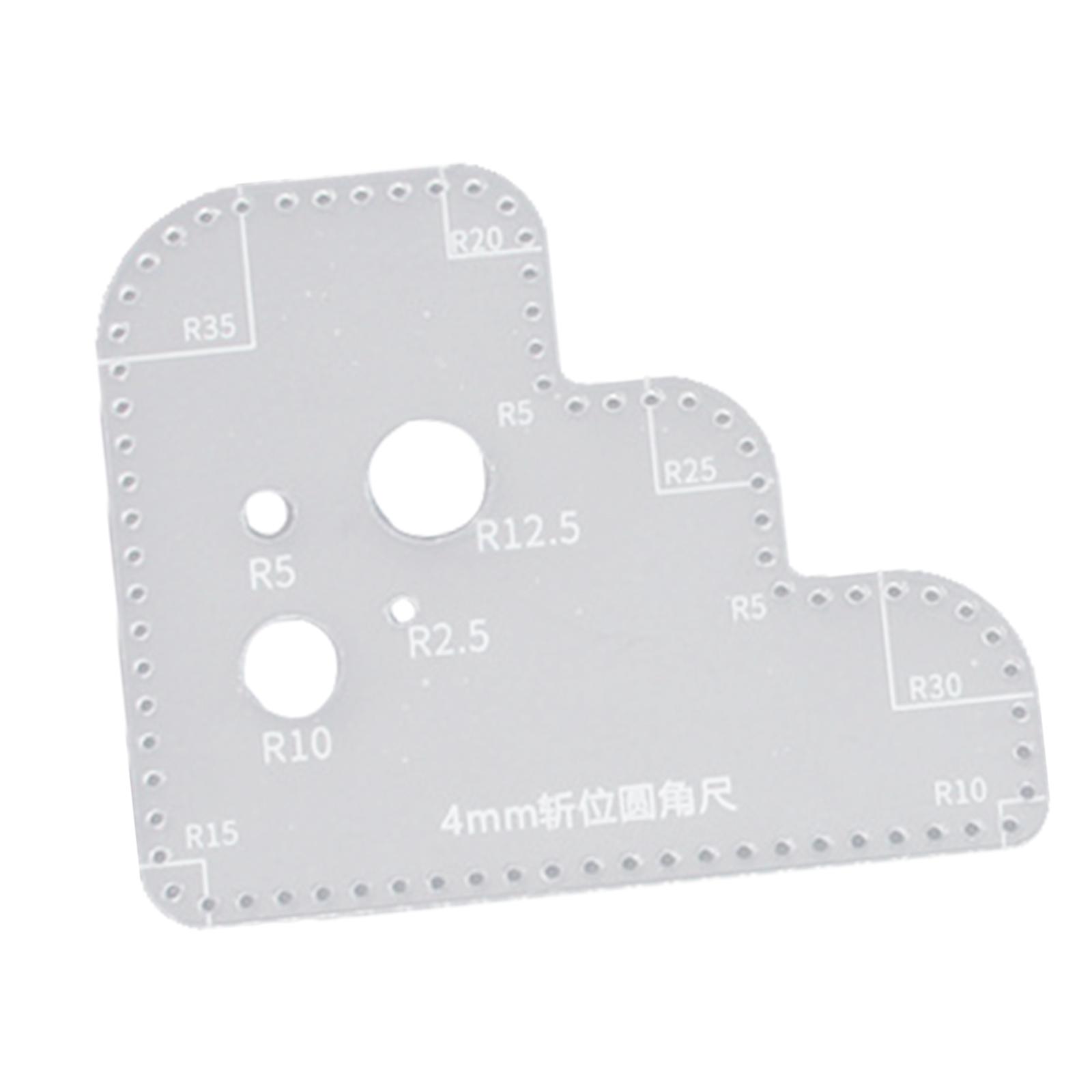 Clear Acrylic Circle Ruler Tem - Leatherworking Guide 评论和价格
