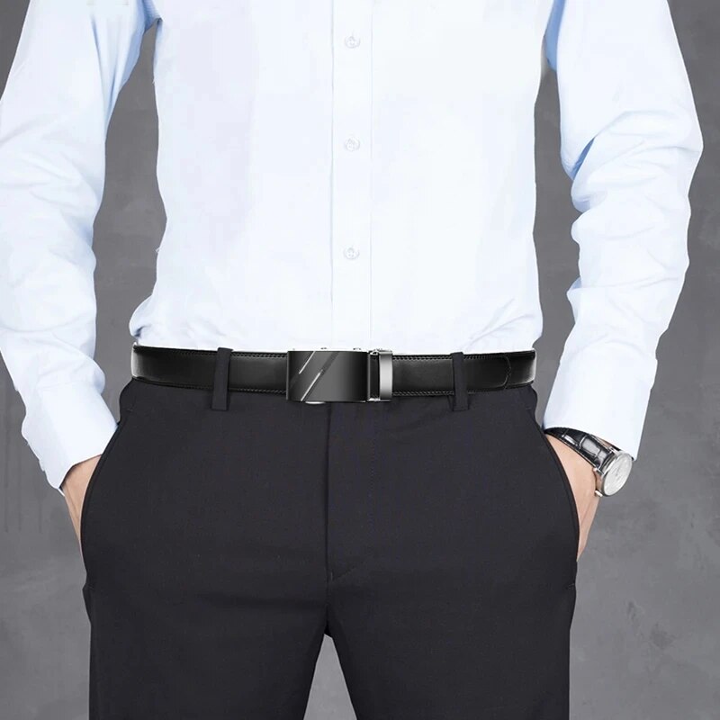 Fashion Business Men'S Belt Ge - Leather Work Jeans 评论和价格