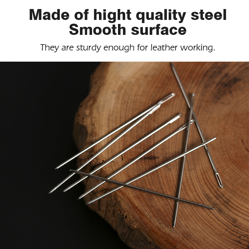 WUTA 12pcs Leathercraft Sewing - Leather Needle Harness 评论和价格