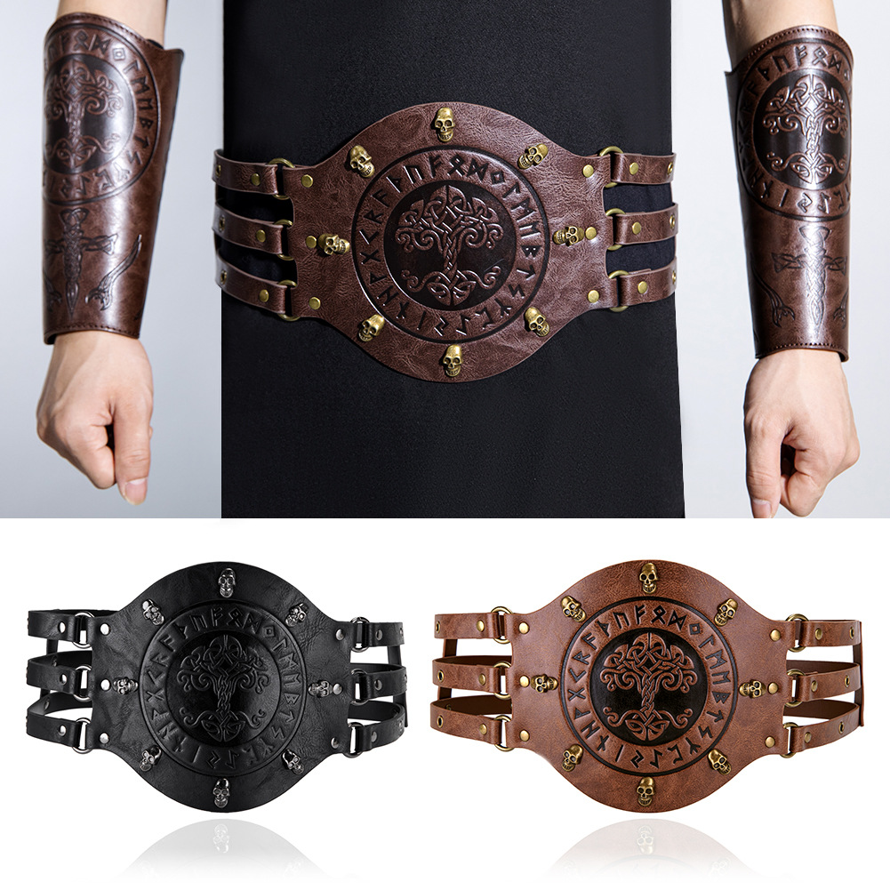 Medieval wide corset belt, Vik - Leather Work Pants 评论和价格