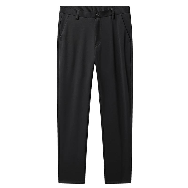 Mens Casual Long Length Busine - Leather Work Pants 评论和价格