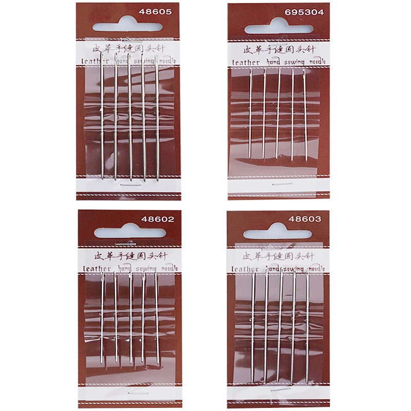 5pcs Sewing Needles Large Eye  - Leather Needle Harness 评论和价格