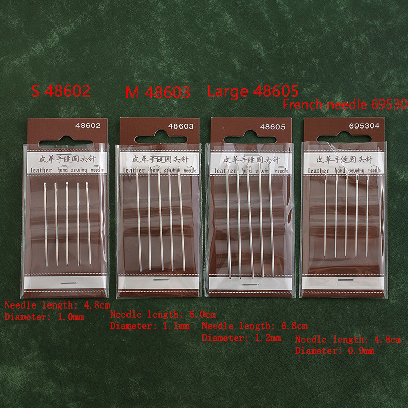5pcs Sewing Needles Large Eye  - Leather Needle Harness 评论和价格