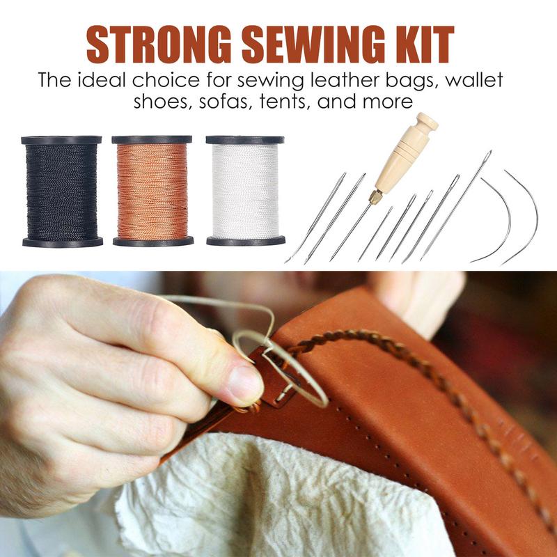 Leather Stitching Kit Heavy Du - Leatherwork Thread 评论和价格