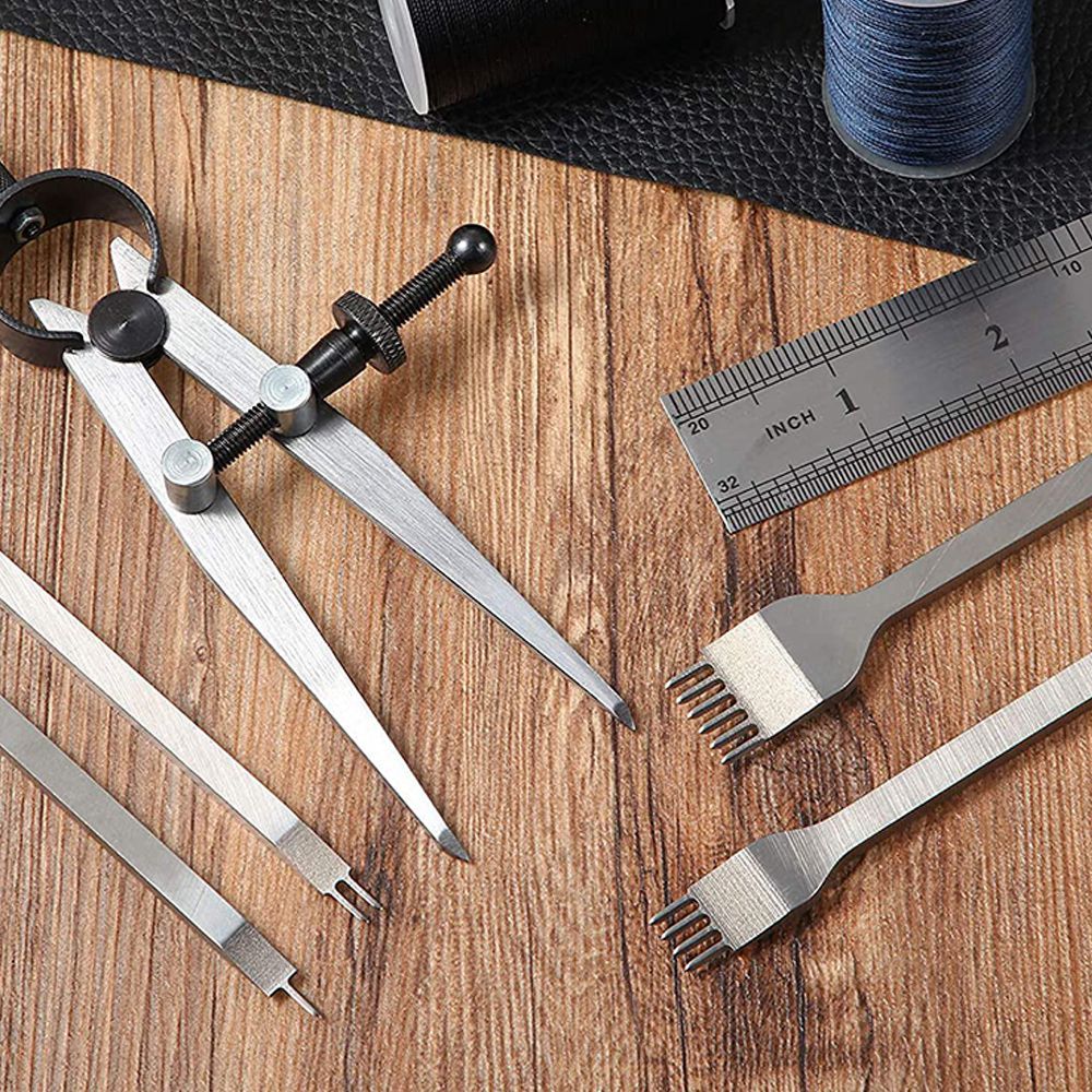 Leather Chisel Set, Prong Diam - Wing Divider Stitch 评论和价格