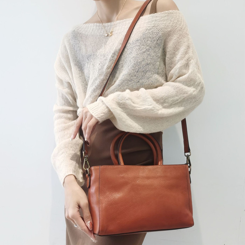 Top-Handle Bags Women Natural  - Leather Work Handbags For Women 评论和价格