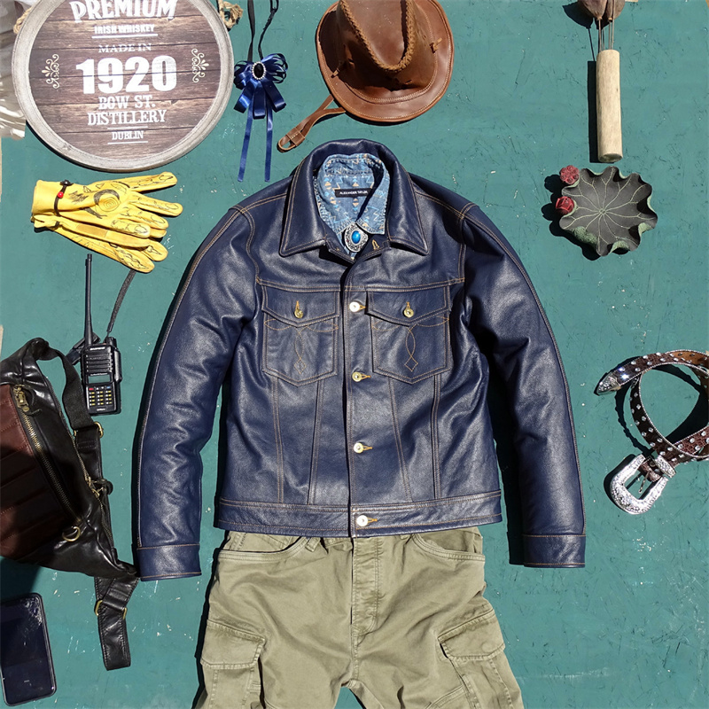  Knight Genuine Leather Jacket - Leather Work Jeans 评论和价格