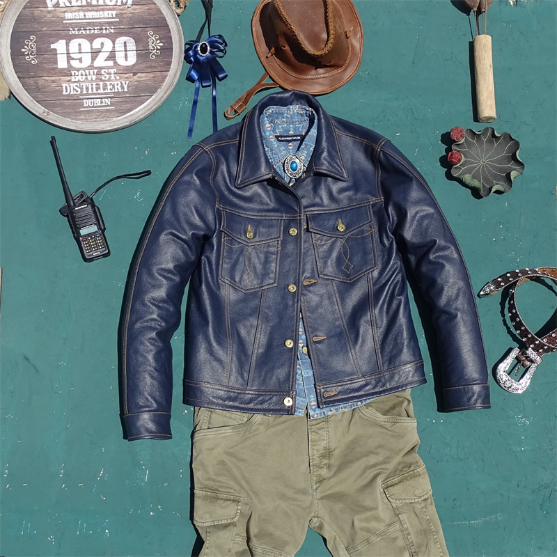  Knight Genuine Leather Jacket - Leather Work Jeans 评论和价格