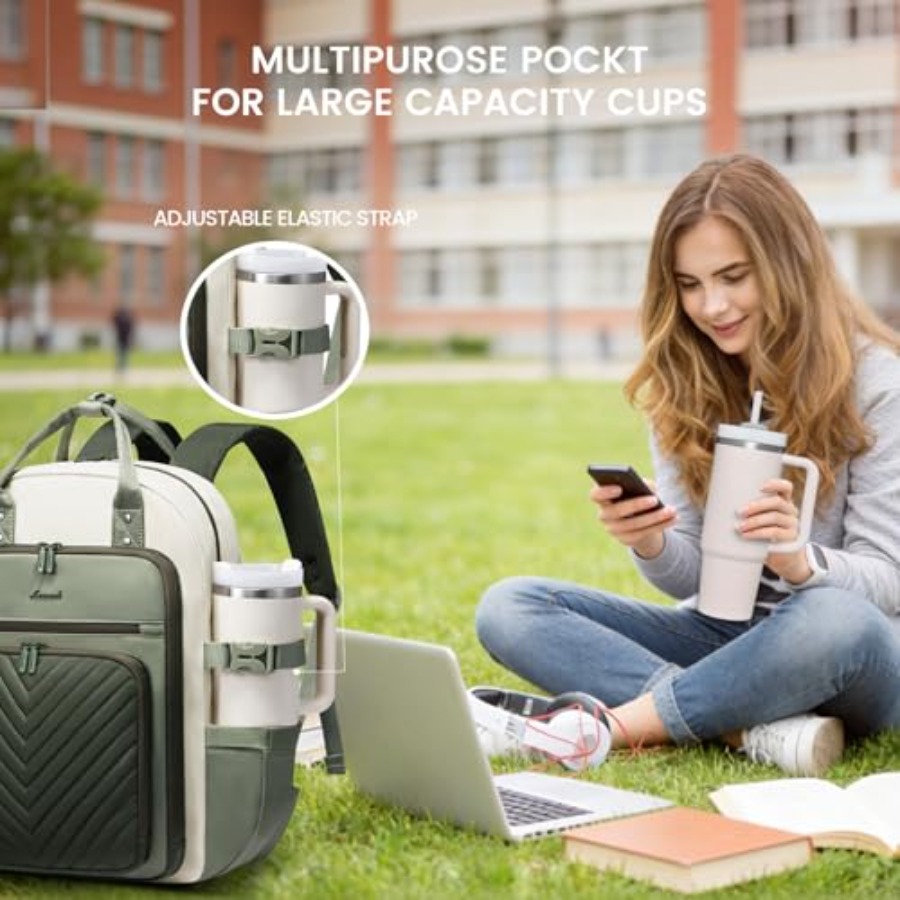 Laptop Backpack for Women, Wat - Leather Work Leather 评论和价格