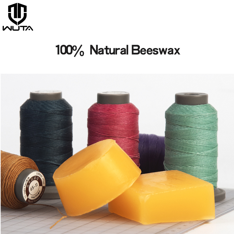 WUTA 1PC 100% Natural Beeswax  - Leatherwork Thread 评论和价格
